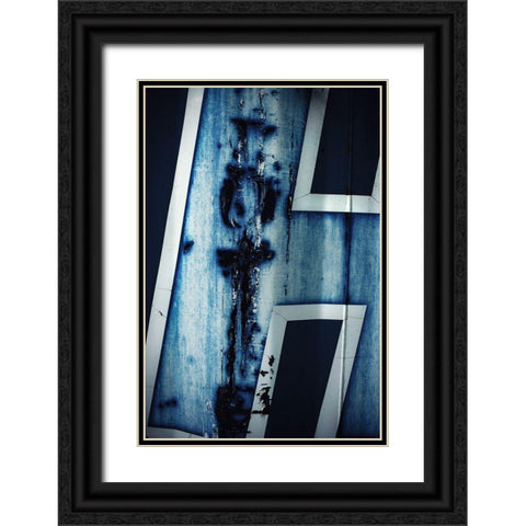 H Black Ornate Wood Framed Art Print with Double Matting by Mossholder, Tim