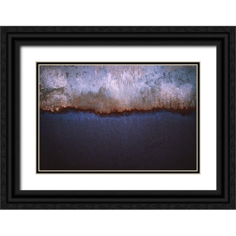 Rusty Metal Black Ornate Wood Framed Art Print with Double Matting by Mossholder, Tim