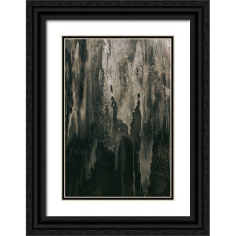 Grunge Window Black Ornate Wood Framed Art Print with Double Matting by Mossholder, Tim