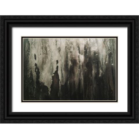 Grunge Window Black Ornate Wood Framed Art Print with Double Matting by Mossholder, Tim