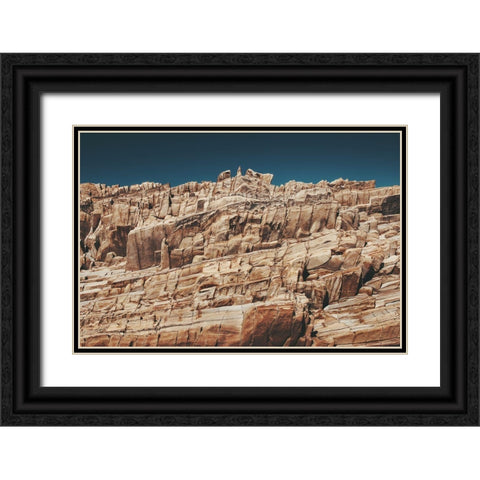 Rock Formations Black Ornate Wood Framed Art Print with Double Matting by Mossholder, Tim