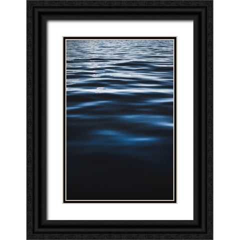 Water Textures Black Ornate Wood Framed Art Print with Double Matting by Mossholder, Tim