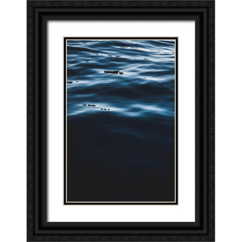 Water Textures Black Ornate Wood Framed Art Print with Double Matting by Mossholder, Tim