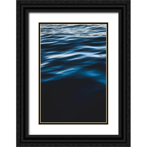 Water Textures Black Ornate Wood Framed Art Print with Double Matting by Mossholder, Tim