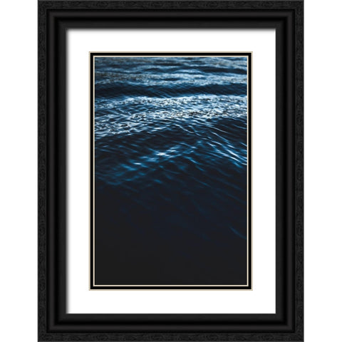 Water Textures Black Ornate Wood Framed Art Print with Double Matting by Mossholder, Tim