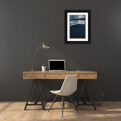 Water Textures Black Ornate Wood Framed Art Print with Double Matting by Mossholder, Tim
