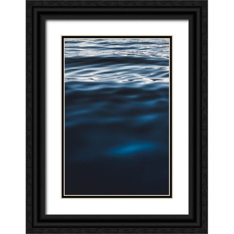 Water Textures Black Ornate Wood Framed Art Print with Double Matting by Mossholder, Tim