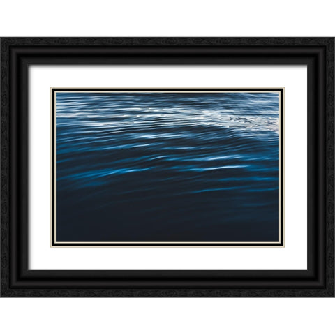 Water Textures Black Ornate Wood Framed Art Print with Double Matting by Mossholder, Tim