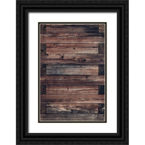 Wood Wall Black Ornate Wood Framed Art Print with Double Matting by Mossholder, Tim
