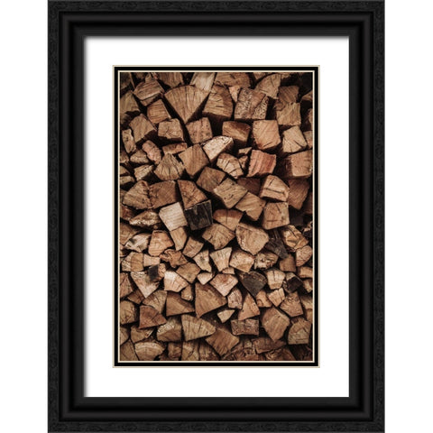 Wood Black Ornate Wood Framed Art Print with Double Matting by Mossholder, Tim