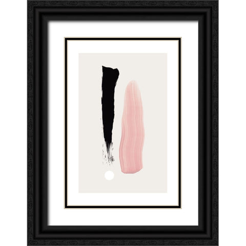 First Touch Black Ornate Wood Framed Art Print with Double Matting by Sawall, Anastasia