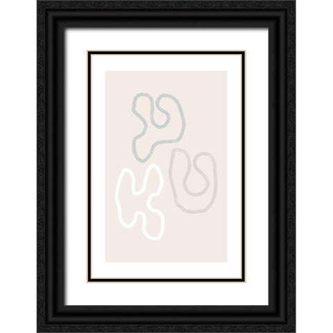 I love Curves Black Ornate Wood Framed Art Print with Double Matting by Sawall, Anastasia