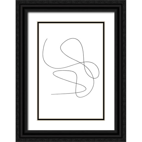 Light and Tender Black Ornate Wood Framed Art Print with Double Matting by Sawall, Anastasia