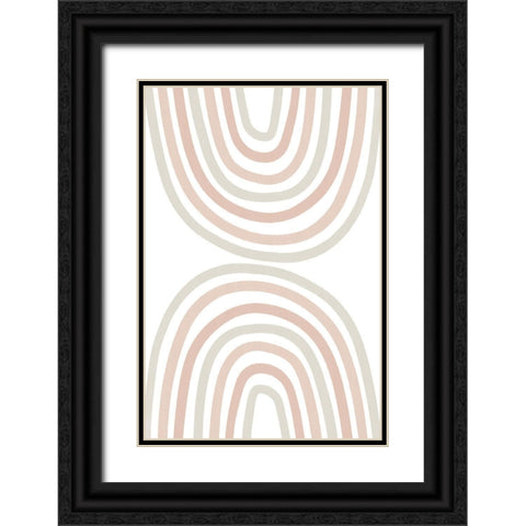 Double Rainbow Black Ornate Wood Framed Art Print with Double Matting by Sawall, Anastasia