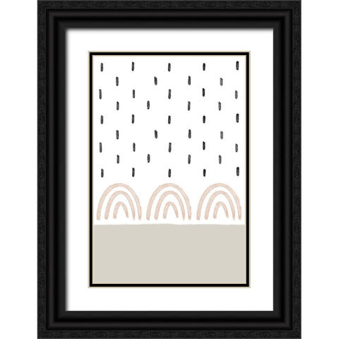 Rain on Rainbows Black Ornate Wood Framed Art Print with Double Matting by Sawall, Anastasia