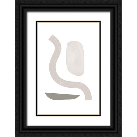Shapes in Harmony Black Ornate Wood Framed Art Print with Double Matting by Sawall, Anastasia