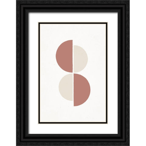 Rust and Sand - Duo Black Ornate Wood Framed Art Print with Double Matting by Sawall, Anastasia