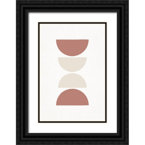 Rust and Sand - Lungo Black Ornate Wood Framed Art Print with Double Matting by Sawall, Anastasia