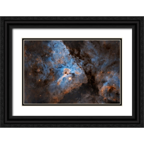 Eta Carina Black Ornate Wood Framed Art Print with Double Matting by Chander, Vikas