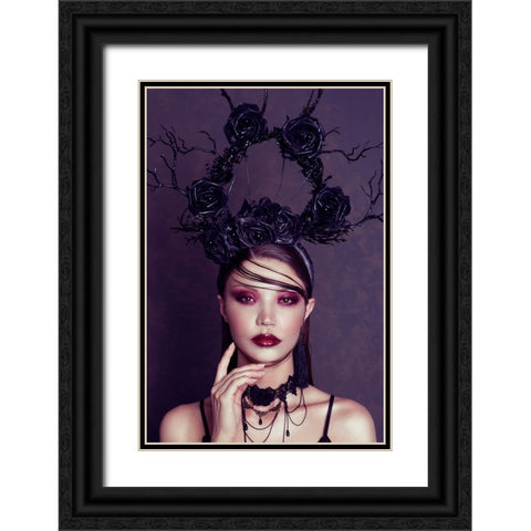 my wich Black Ornate Wood Framed Art Print with Double Matting by Amar, Yoni