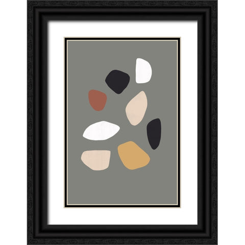 Stones in Harmony Black Ornate Wood Framed Art Print with Double Matting by Sawall, Anastasia