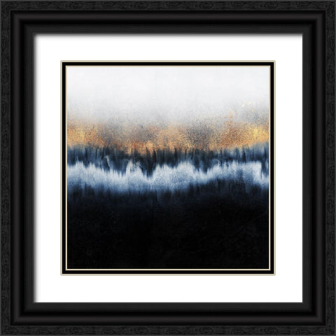 Golden Horizon Black Ornate Wood Framed Art Print with Double Matting by Fredriksson, Elisabeth