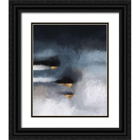 Cloudburst Black Ornate Wood Framed Art Print with Double Matting by Fredriksson, Elisabeth