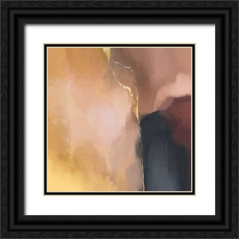 Stay Calm Black Ornate Wood Framed Art Print with Double Matting by Fredriksson, Elisabeth