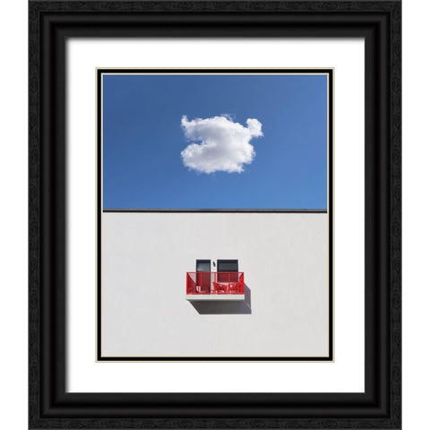 Local forecast Black Ornate Wood Framed Art Print with Double Matting by Cederberg, Marcus