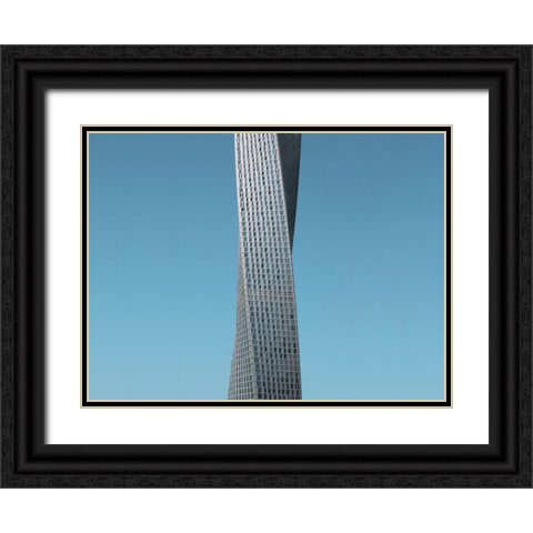 Twisted tower Black Ornate Wood Framed Art Print with Double Matting by Cederberg, Marcus