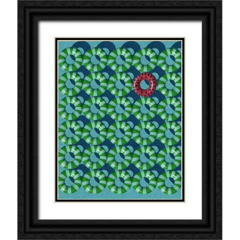 Stand out in the crowd Black Ornate Wood Framed Art Print with Double Matting by Cederberg, Marcus
