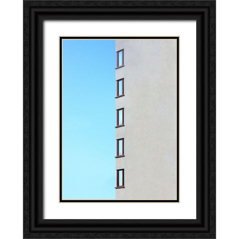 Corner row Black Ornate Wood Framed Art Print with Double Matting by Cederberg, Marcus