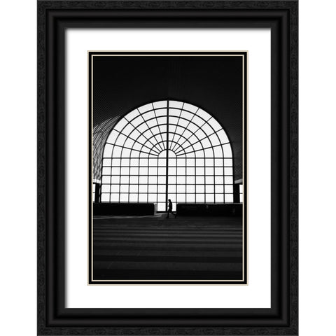 Time to travel Black Ornate Wood Framed Art Print with Double Matting by Cederberg, Marcus
