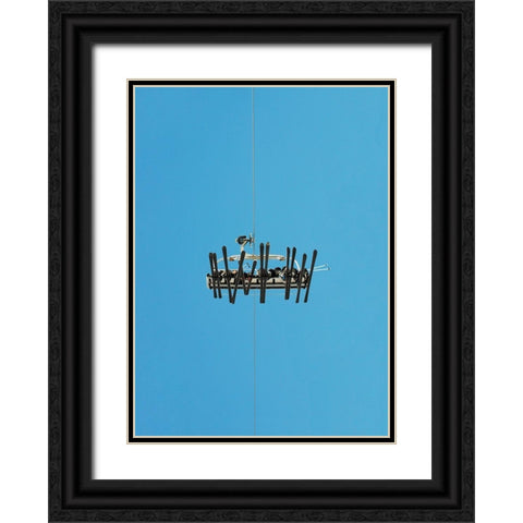 Lift from underneath Black Ornate Wood Framed Art Print with Double Matting by Cederberg, Marcus