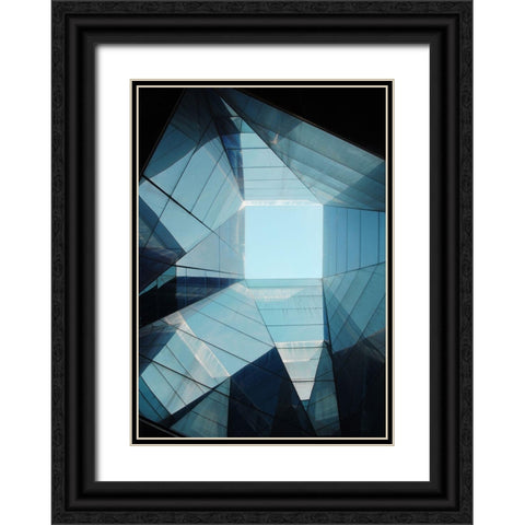 Diamond Black Ornate Wood Framed Art Print with Double Matting by Cederberg, Marcus