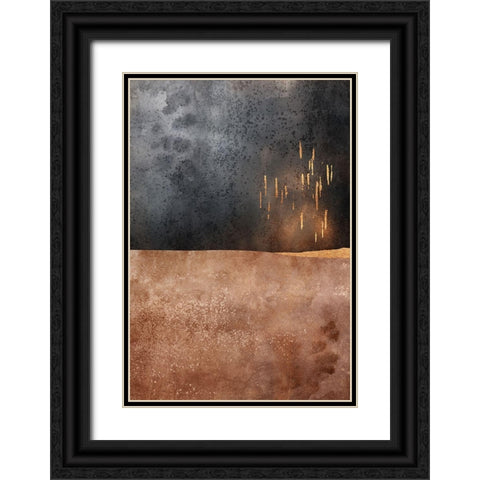 Autumn Rain Black Ornate Wood Framed Art Print with Double Matting by Fredriksson, Elisabeth