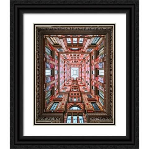 FantaSciarra Black Ornate Wood Framed Art Print with Double Matting by Alvaro, Alberto