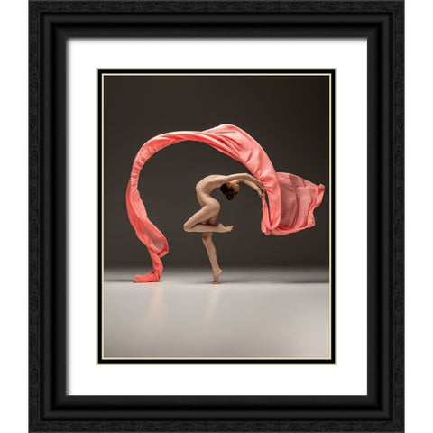 Epsilon Black Ornate Wood Framed Art Print with Double Matting by Marnovin