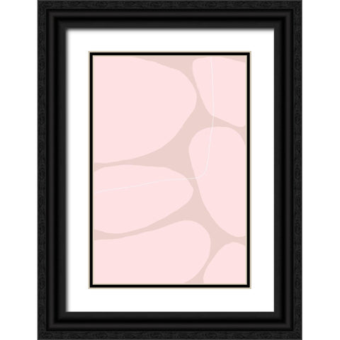 Rose Stones Black Ornate Wood Framed Art Print with Double Matting by Sawall, Anastasia