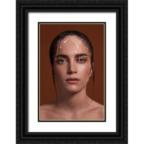 King of The Wizards Black Ornate Wood Framed Art Print with Double Matting by Naderi, Peyman