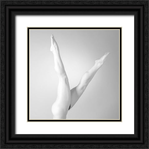Y Black Ornate Wood Framed Art Print with Double Matting by Golob, Gorazd
