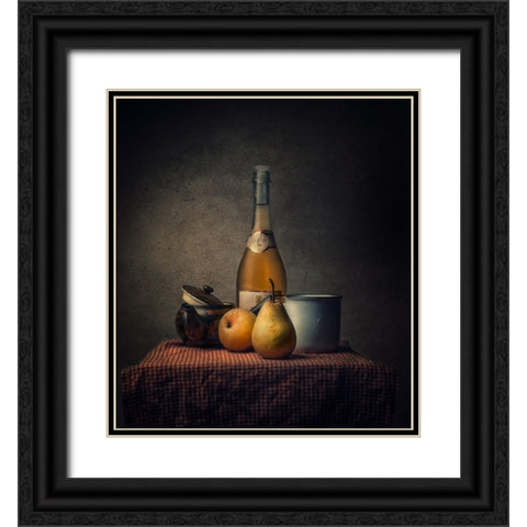 Still Life Black Ornate Wood Framed Art Print with Double Matting by Adrian Chis, Paul