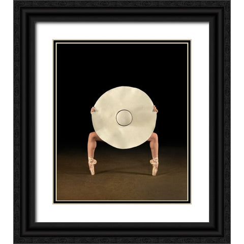 The Big Hat Black Ornate Wood Framed Art Print with Double Matting by Pentony Ma, Pauline