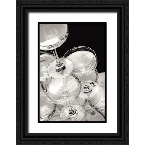 Champagne tower_5 Black Ornate Wood Framed Art Print with Double Matting by 1x Studio III