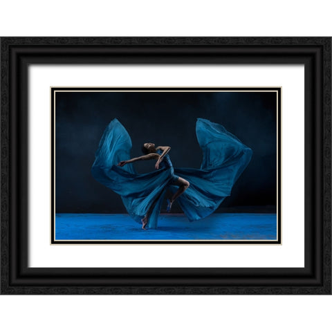 Butterfly Wardrobe Black Ornate Wood Framed Art Print with Double Matting by Suhardjo, Lisdiyanto