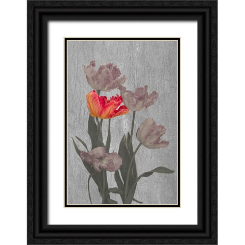 Aflame Black Ornate Wood Framed Art Print with Double Matting by Urbanski, Richard