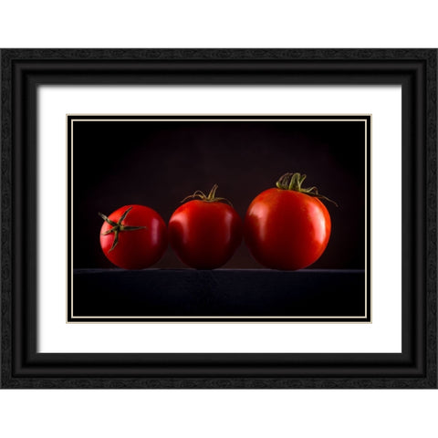 Food Art Black Ornate Wood Framed Art Print with Double Matting by Dhuper, Sumit