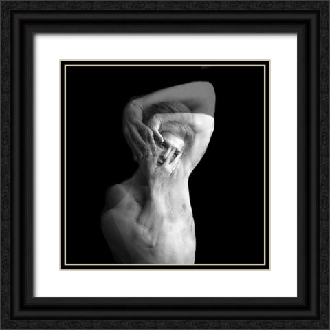 Who Am I Black Ornate Wood Framed Art Print with Double Matting by Rabinovitz, Itzik