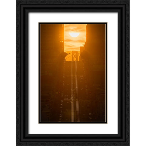 California Henge Black Ornate Wood Framed Art Print with Double Matting by Chengming