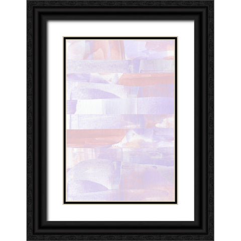 Abstract Pastel Black Ornate Wood Framed Art Print with Double Matting by Sawall, Anastasia
